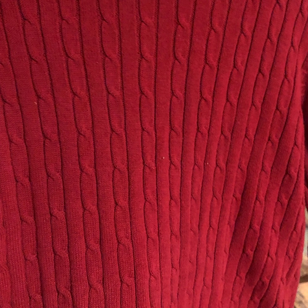 Croft & Barrow Burgundy Sweater Size M - Picture 2 of 3